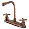 Kingston Brass KB716AXLS Victorian Centerset Kitchen Faucet, Antique Copper KB716AXLS - alternate 1